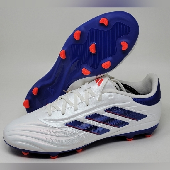 Adidas Soccer Cleats Men’s Size 12 Copa Pure 2 League FG IG6408 White Blue NEW
